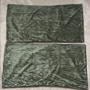 Green Velvet King Size Pillow Covers